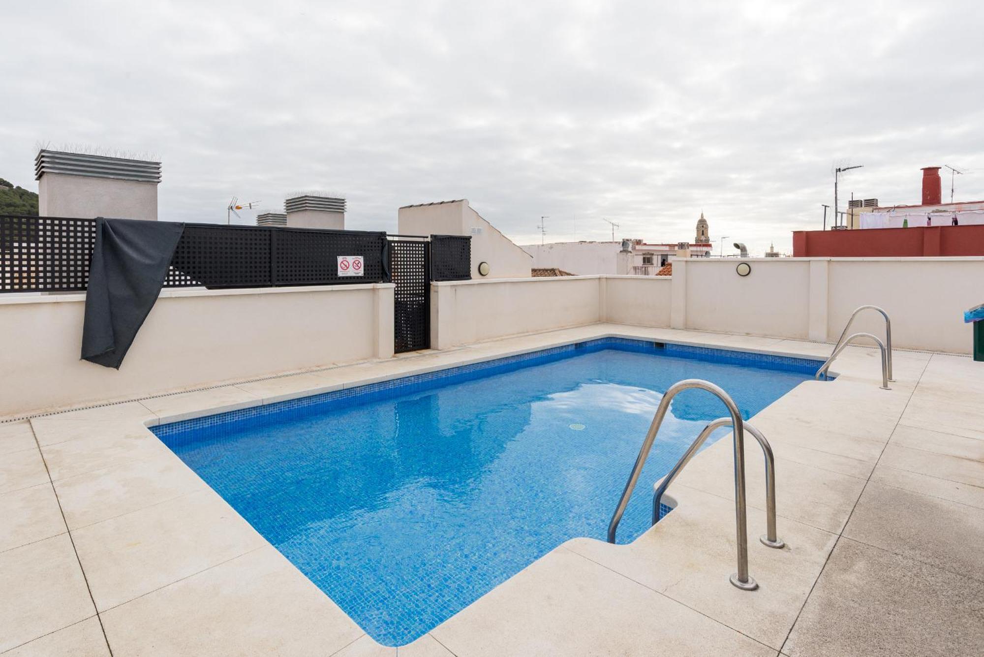 Historic Centre + Rooftop + Parking Málaga Exterior foto